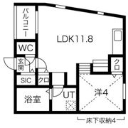 バンブーハウス平安通の間取り画像