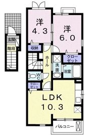 サリーレ・K Ⅱの間取り画像