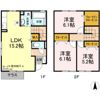 ヴィオーラ旭町 Dの間取り画像