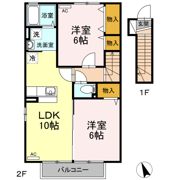 レーブフレシールの間取り画像