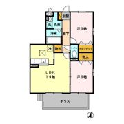 ハーヴェストヒルズ Cの間取り画像