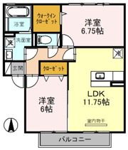 ヴィラ ウェストの間取り画像