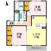 クレセントコート A棟の間取り画像