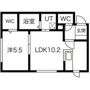 ALPHA栄町の間取り画像