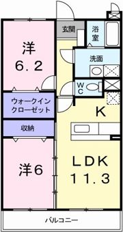 リバーサイドブライトの間取り画像