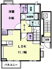 ベルクラール Aの間取り画像