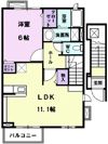 ベルクラール Aの間取り画像