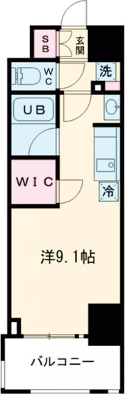 アスヴェル神戸駅前の間取り画像