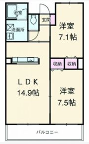 アグレアーブルの間取り画像