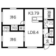ステップハウス2 A棟の間取り画像