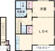 アンプルール リーブル 旗本の間取り画像