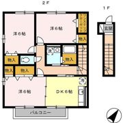 フルール B棟の間取り画像