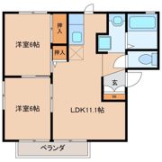 ハイツ熊見Ⅲの間取り画像