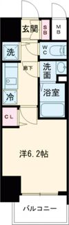 プレサンスジェネ新神戸ステーションフロントの間取り画像