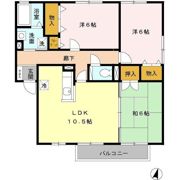 クレールプラザ立花 A棟の間取り画像
