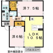 プリーズ淡路 B棟の間取り画像