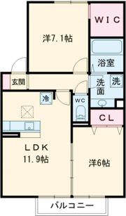 ベルメゾンⅠの間取り画像