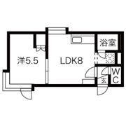 ビッグバーンズマンション本通の間取り画像