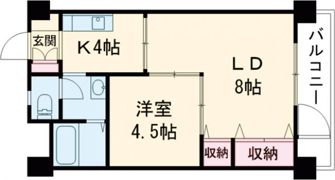 高卯マンションの間取り画像