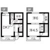 コーポ末広1の間取り画像