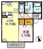 シャンテ中荒井 Aの間取り画像