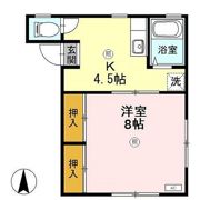 コーポ毛矢の間取り画像