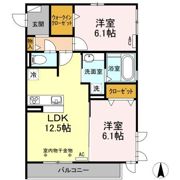 Salt Valley CourtⅡ(ｿﾙﾄﾊﾞﾚｰｺｰﾄﾂｰ )の間取り画像
