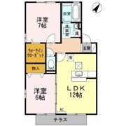 アメニティ葵 B棟の間取り画像