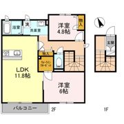 HEARTY'S ENT E棟の間取り画像
