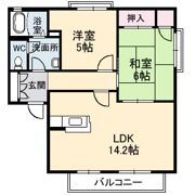 オークス 弐番館の間取り画像