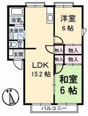 ヴィラ橋本 B棟の間取り画像