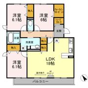 セジュール ハル Bの間取り画像