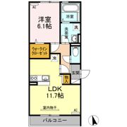 エクセレージュ山の田の間取り画像