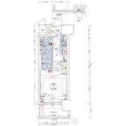 エステムコート名古屋新栄Ⅱアリーナの間取り画像
