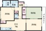 フォンテーヌ宮ノ陣ⅢCの間取り画像