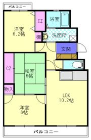 アビタシオン天拝の間取り画像