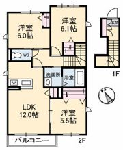 フィオリーナ楠上の間取り画像