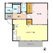 ブリューテⅡの間取り画像