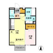 ディアコート Bの間取り画像