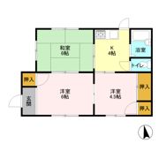 須長邸貸家 Cの間取り画像