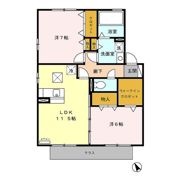 セジュール サンピア Bの間取り画像