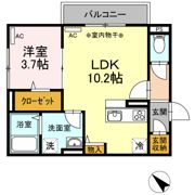 ブランネージュ新山口Ⅱの間取り画像