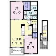 フレンドシップいこのべの間取り画像