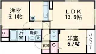 エスポワールの間取り画像