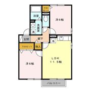 セジュール善 Aの間取り画像