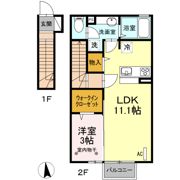 グランディール桜木 Bの間取り画像