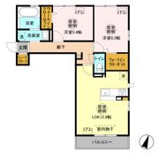 パストラルコート Dの間取り画像