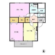 ハーベスト大和 A棟の間取り画像