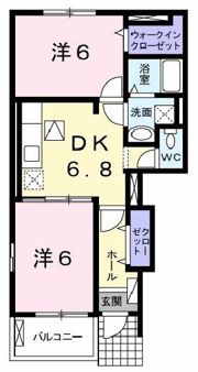 ティアモ Kの間取り画像
