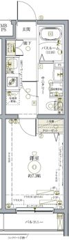 クレヴィスタ練馬武蔵関の間取り画像